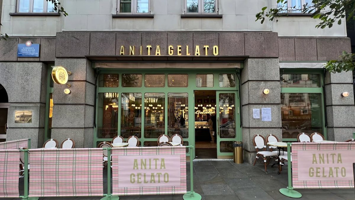Gelato display freezer installation for Anita Gelato