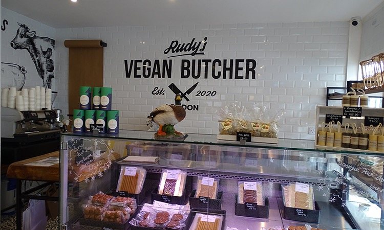 Butcher walk-in cold room for Rudy’s Vegan Butcher